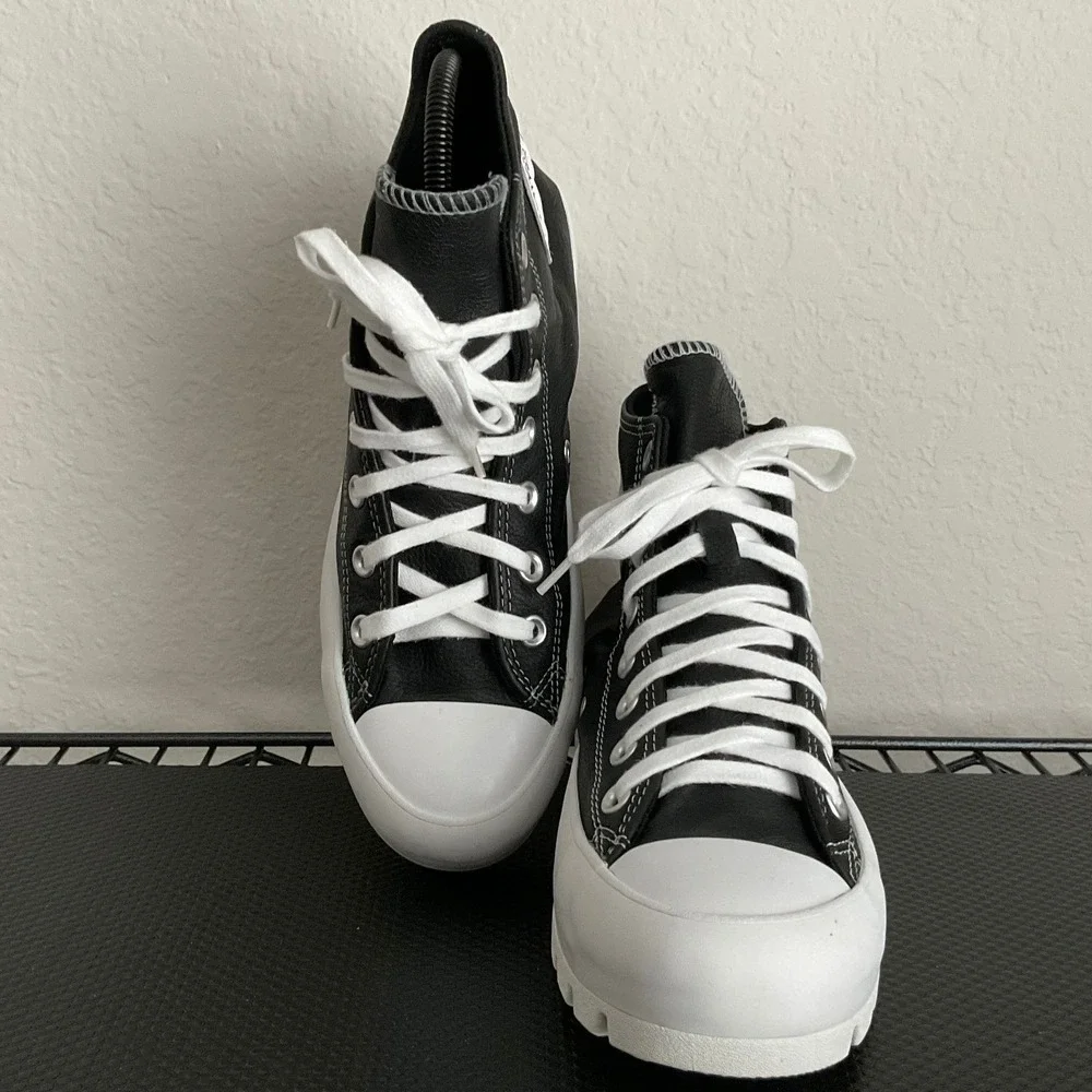 Converse Chuck‎ Taylor All Star Lugged 2.0 Black Leather High Top Mens 8.5 S356